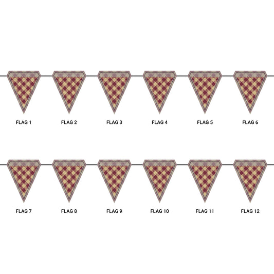 Flag Garland | Tallahassee, Florida | Gingham