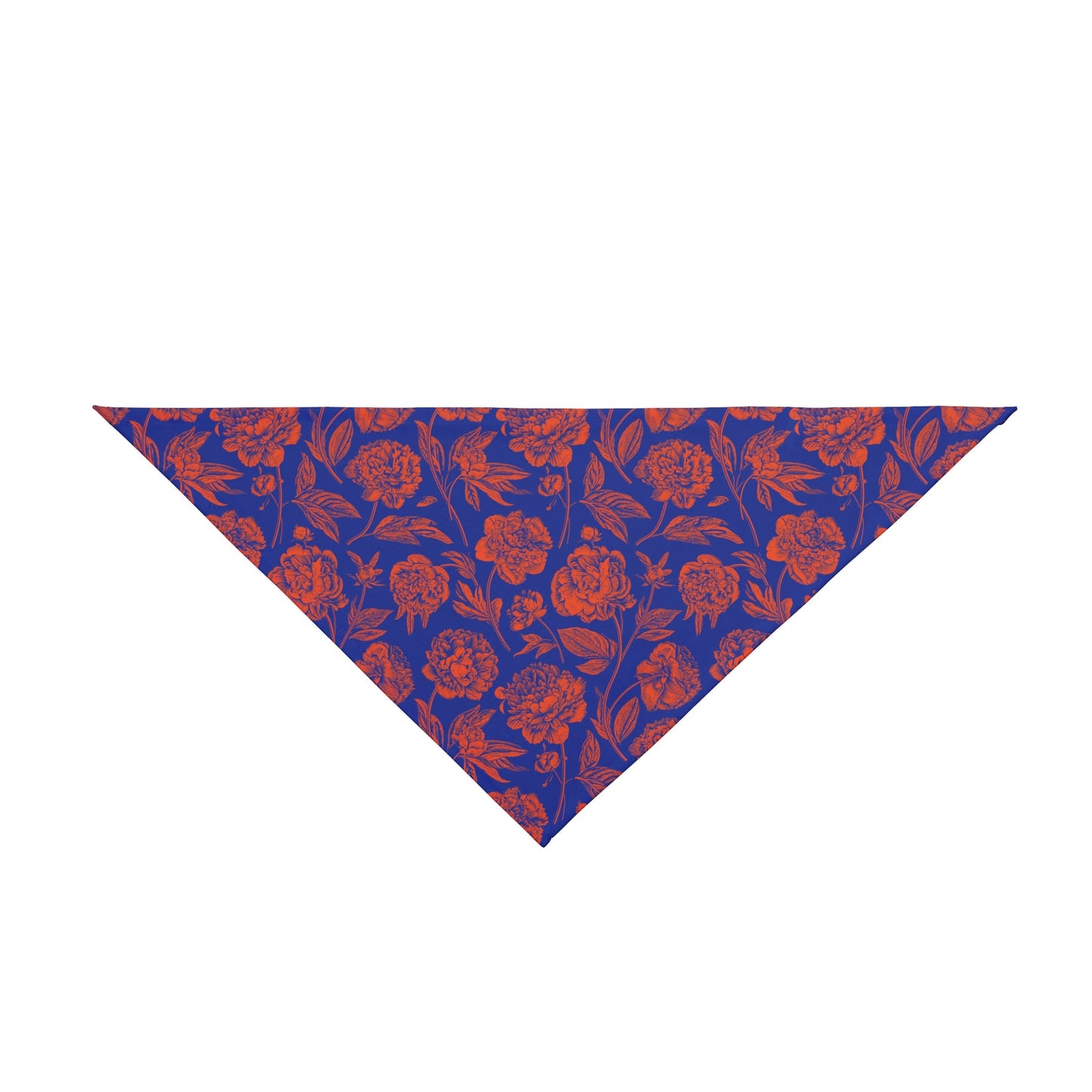Pet Bandana | Bright Blue & Orange | Peony