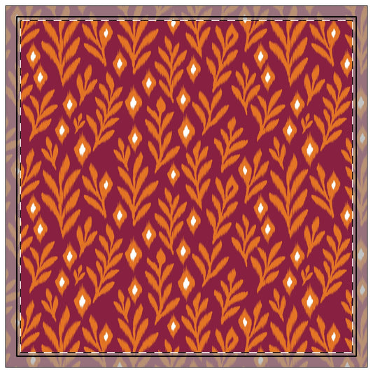 Napkins | Maroon & Orange | Laurel