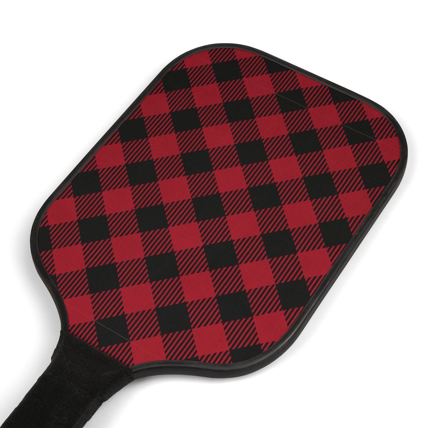 Pickleball Paddle Kit | Red & Black | Gingham