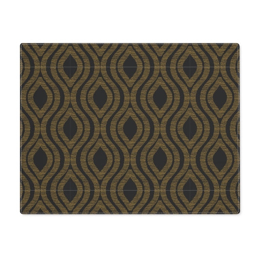Placemat | Black & Gold | Ogee
