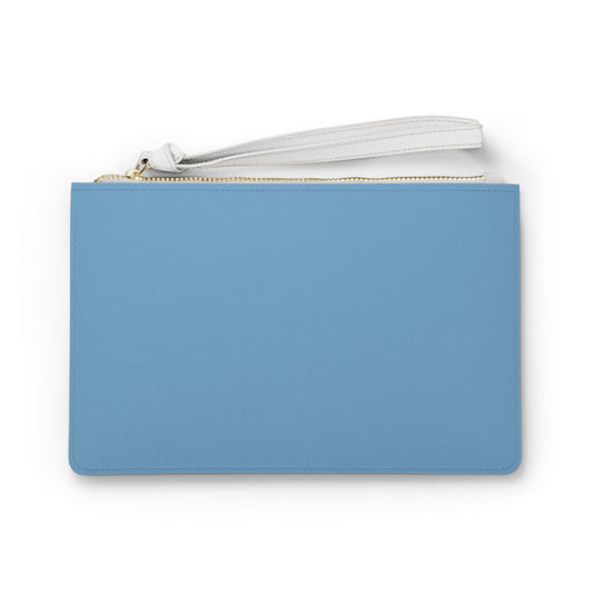 Clutch Bag | Light Blue & White | Light