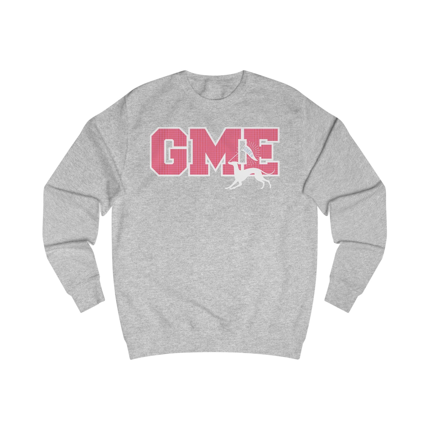 Adult Crewneck Sweatshirt | Greyhounds | Tartan Quilt Pink