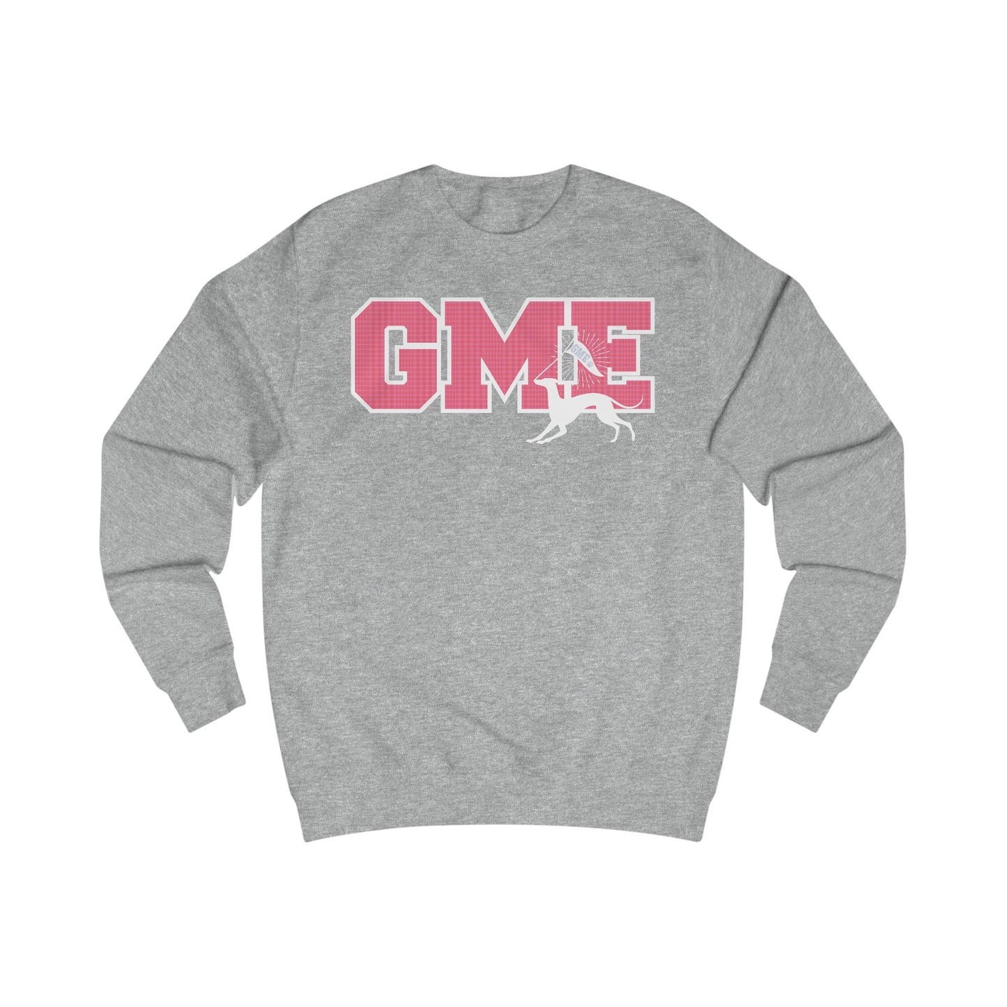 Adult Crewneck Sweatshirt | Greyhounds | Tartan Quilt Pink