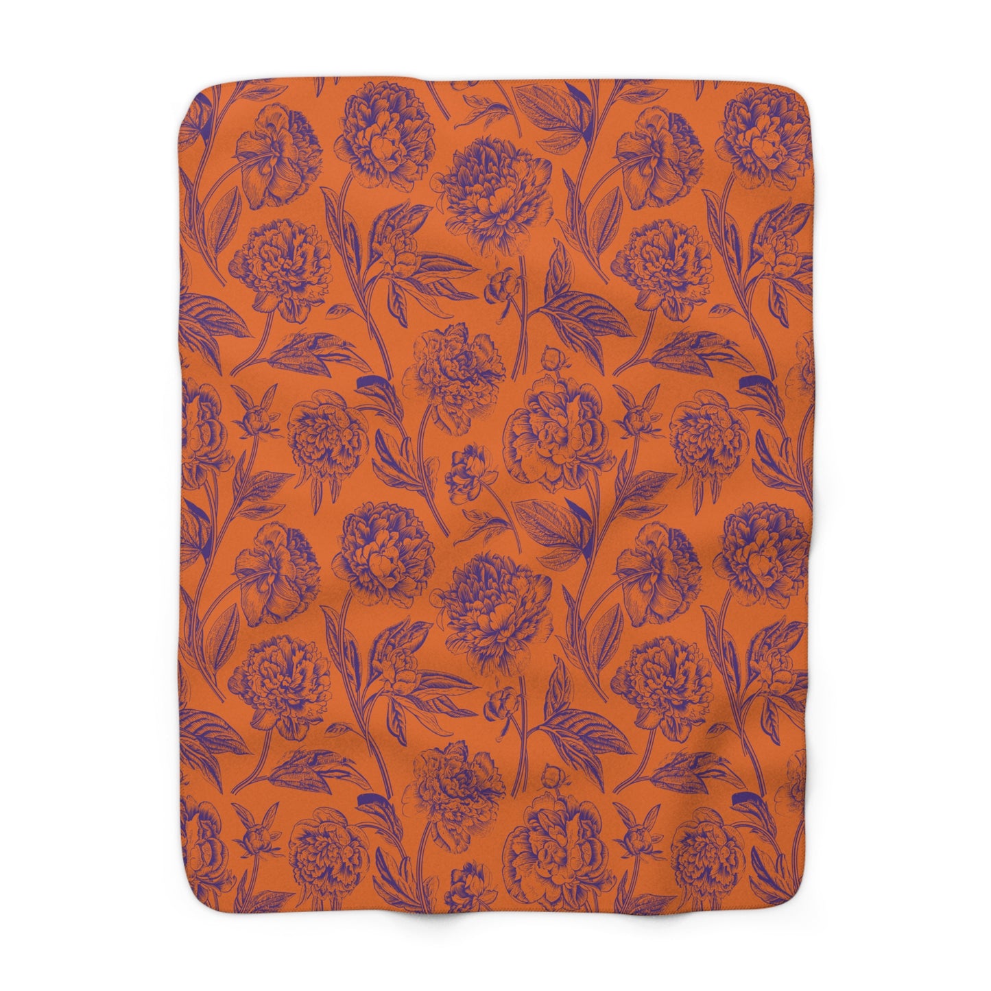 Sherpa Fleece Blanket | Clemson, South Carolina | Peony