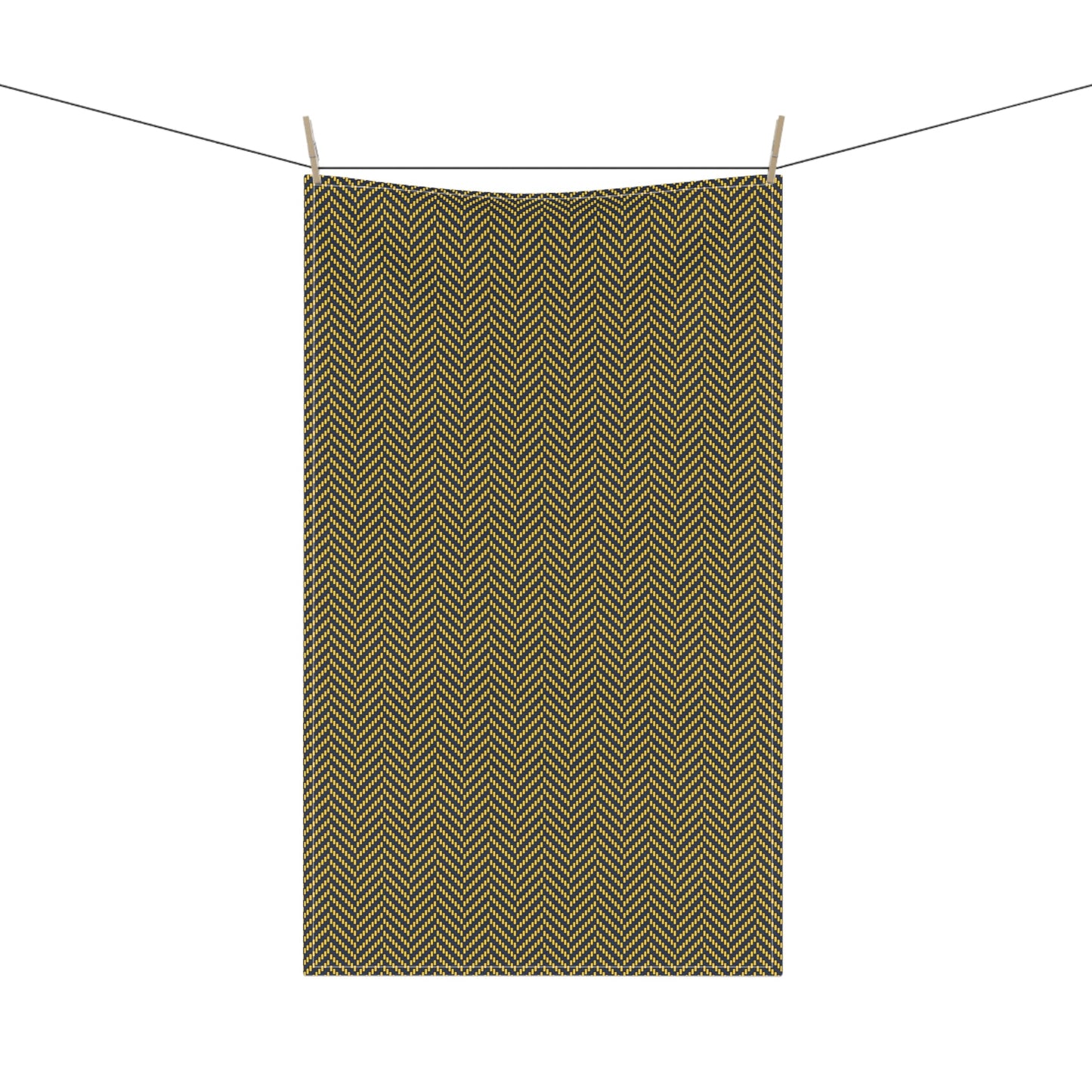 Tea Towels | Yellow & Blue | Herringbone