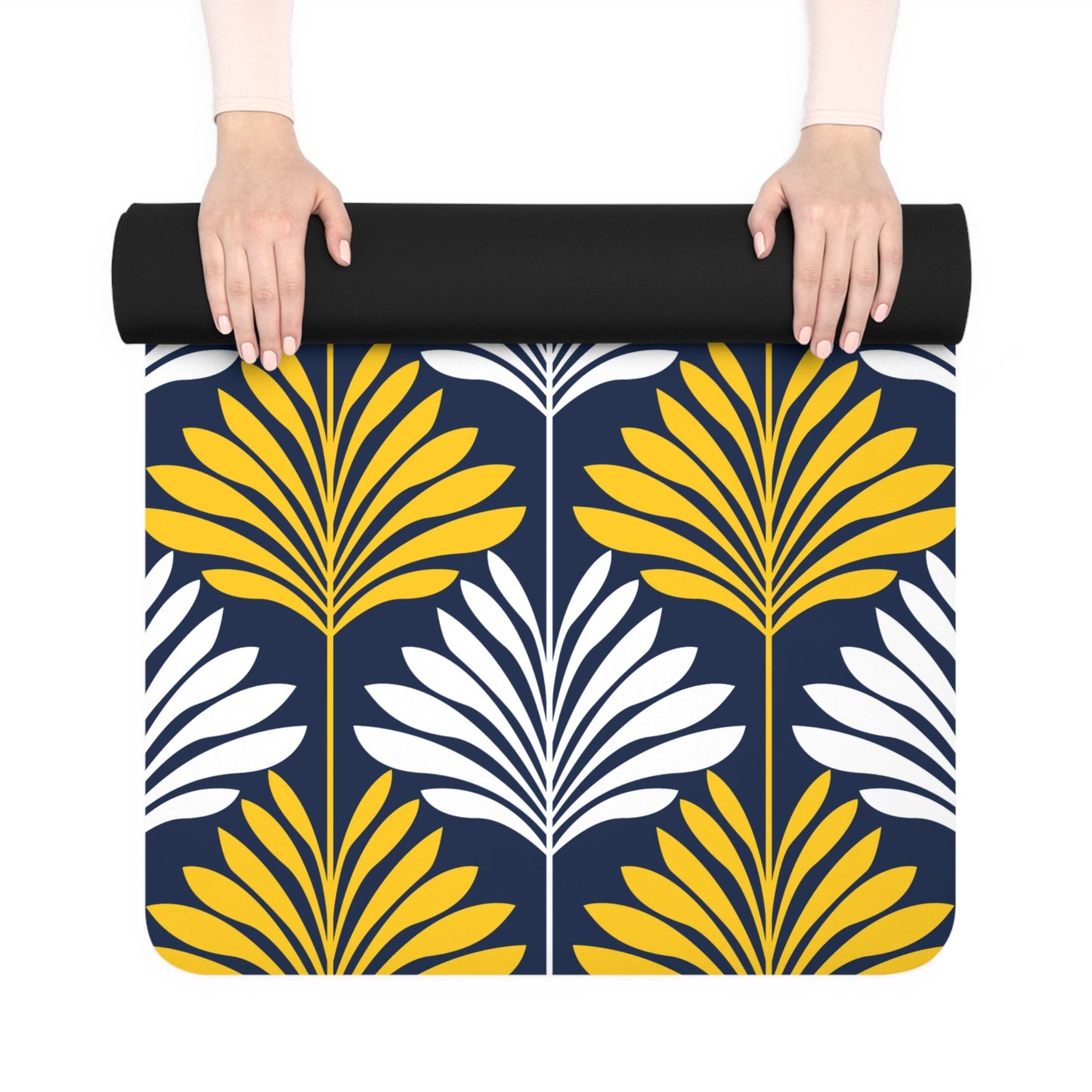 Yoga Mat | Yellow & Blue | Deco