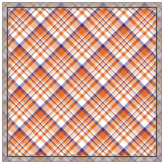 Napkin 4-set | Clemson, South Carolina | Tartan