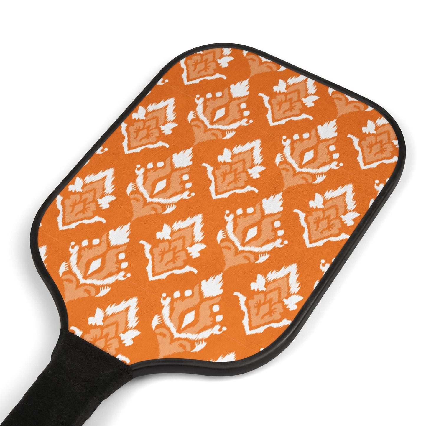 Pickleball Paddle Kit | Orange & White | Ikat