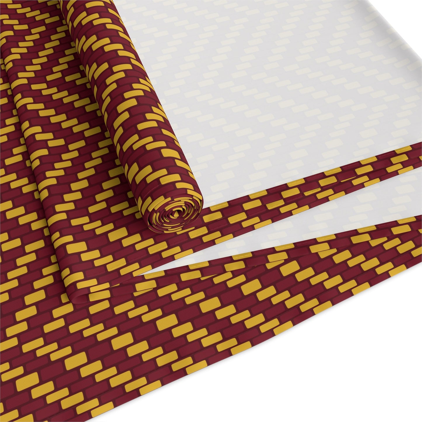 Table Runner | Red & Yellow | Herringbone