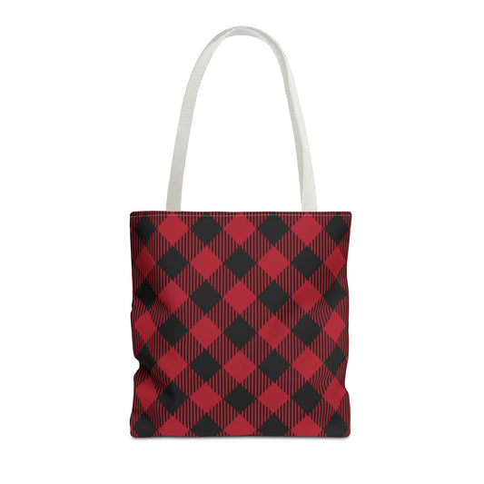 Tote Bag | Red & Black | Gingham