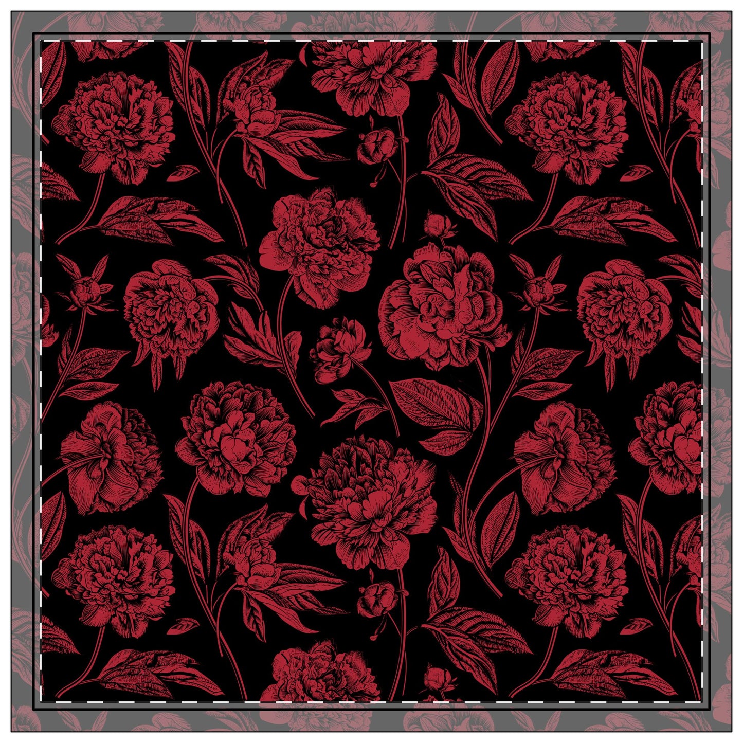 Napkin 4-set | Athens, Georgia | Peony