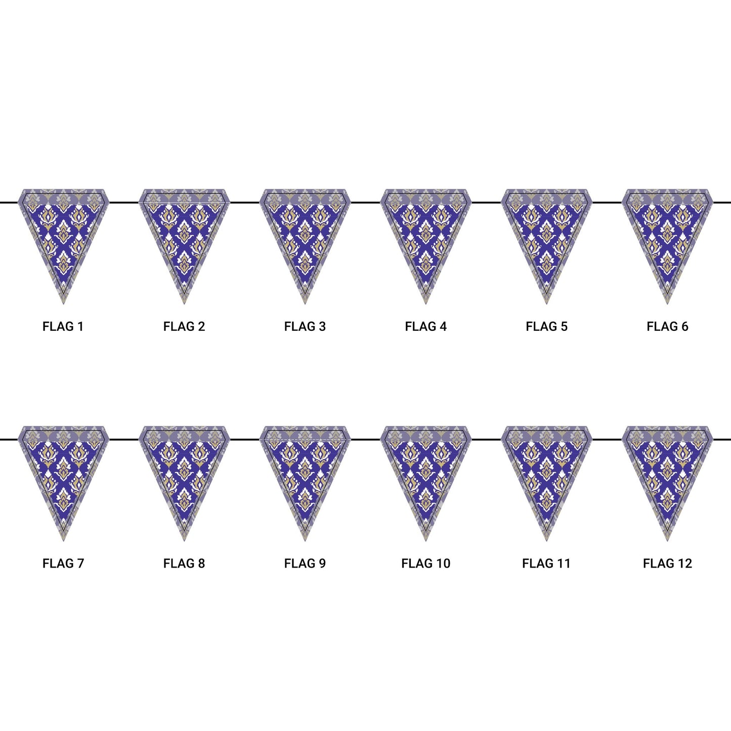 Flag Garland | Harrisonburg, Virginia | Ikat