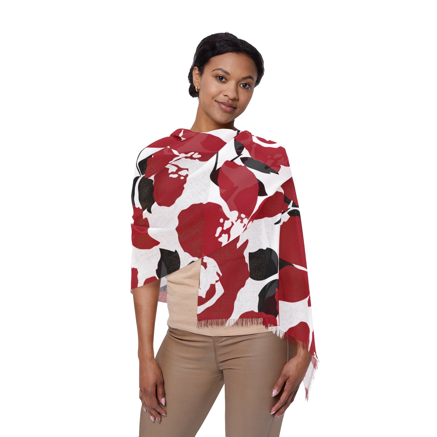 Scarf | Red & Black | Poppy
