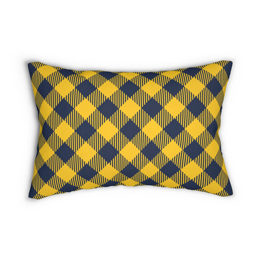 Pillow | Yellow & Blue | Gingham
