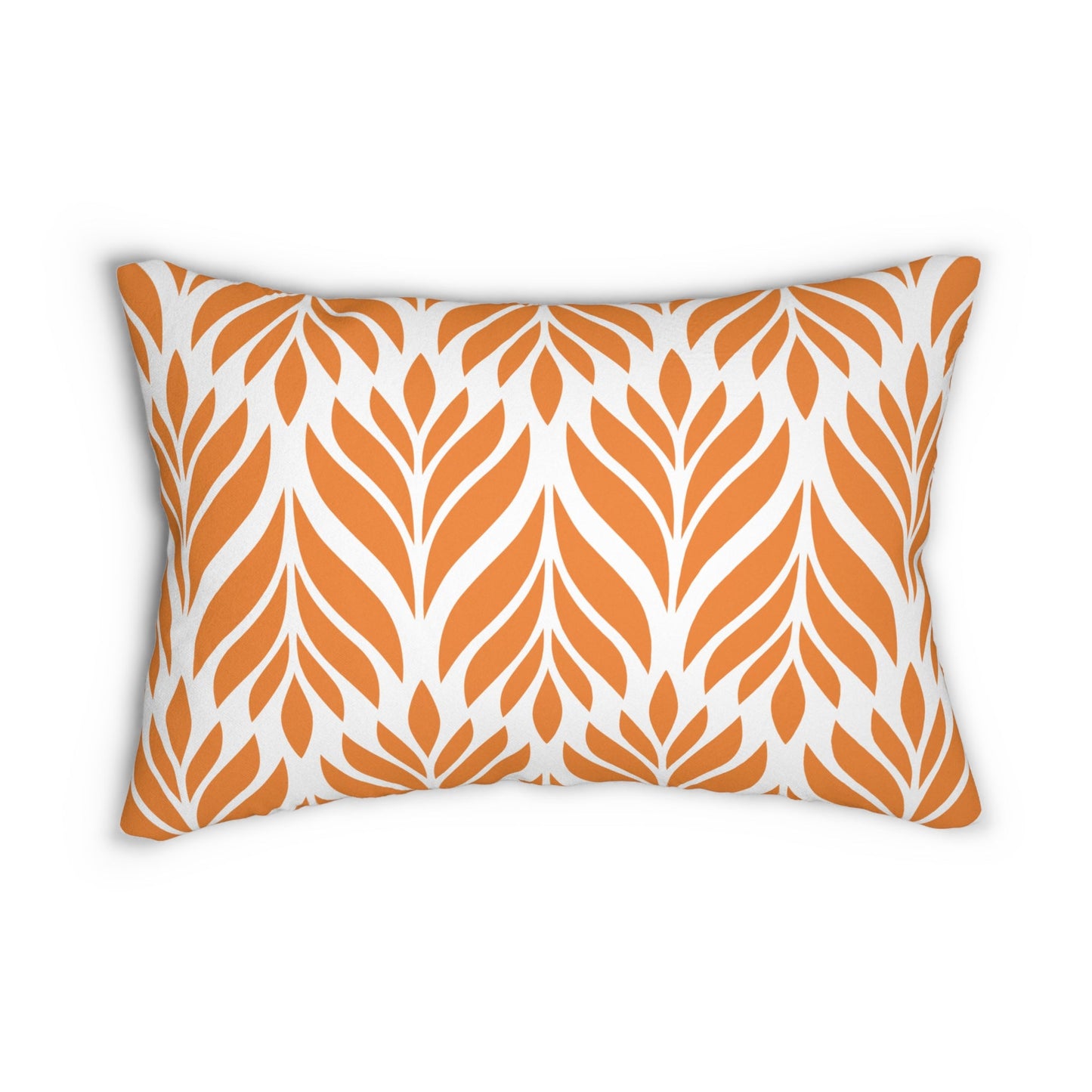 Pillow | Orange & White | Palm