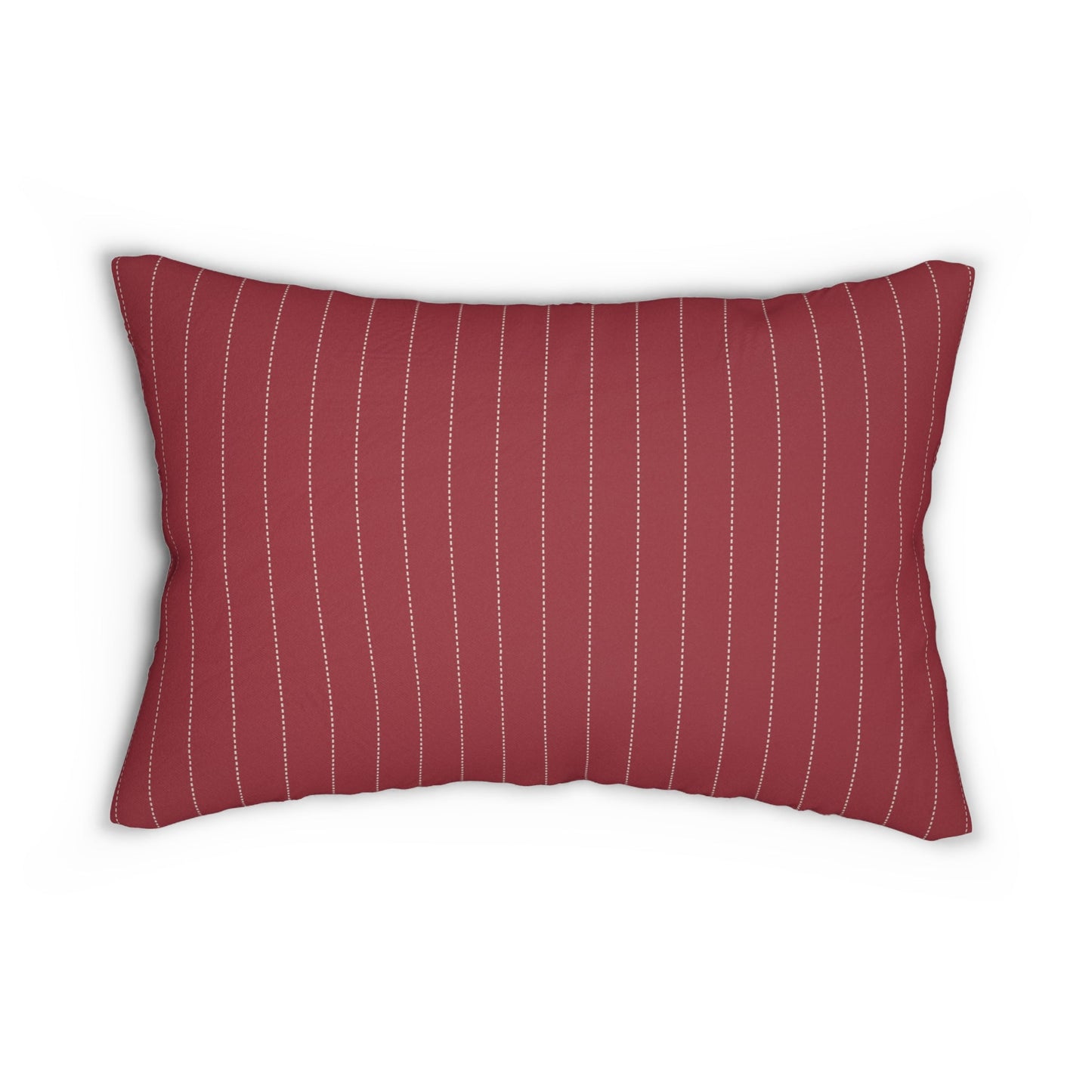 Pillow | Maroon & White | Pinstripe