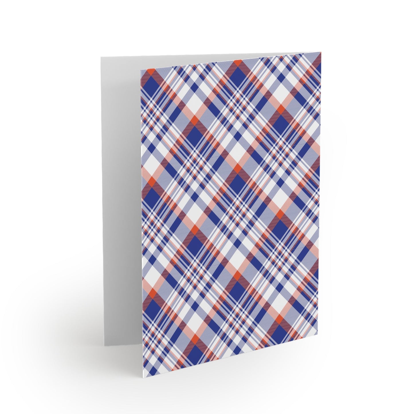 Notecards Set | Bright Blue & Orange | Tartan