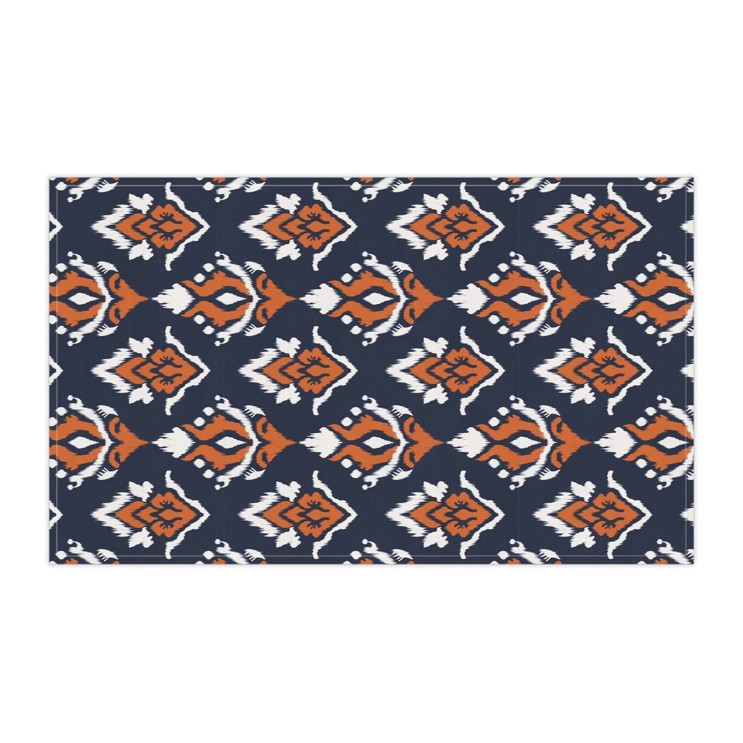 Tea Towels | Orange & Blue | Ikat