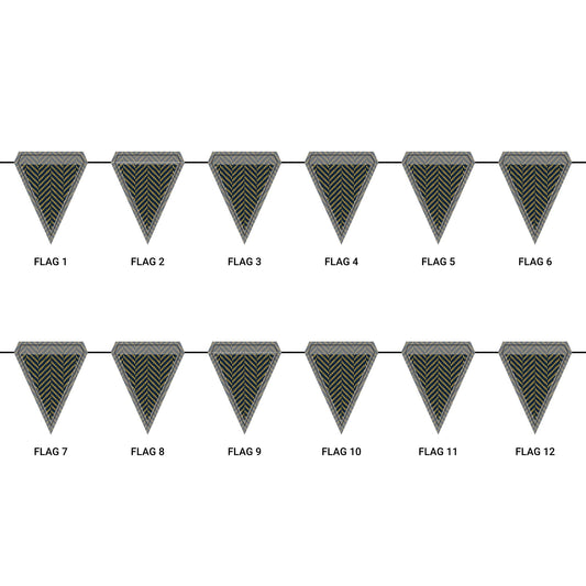 Flag Garland | Notre Dame, Indiana | Herringbone