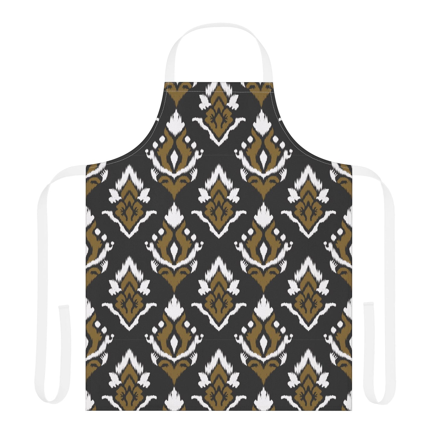 Apron | Black & Gold | Ikat
