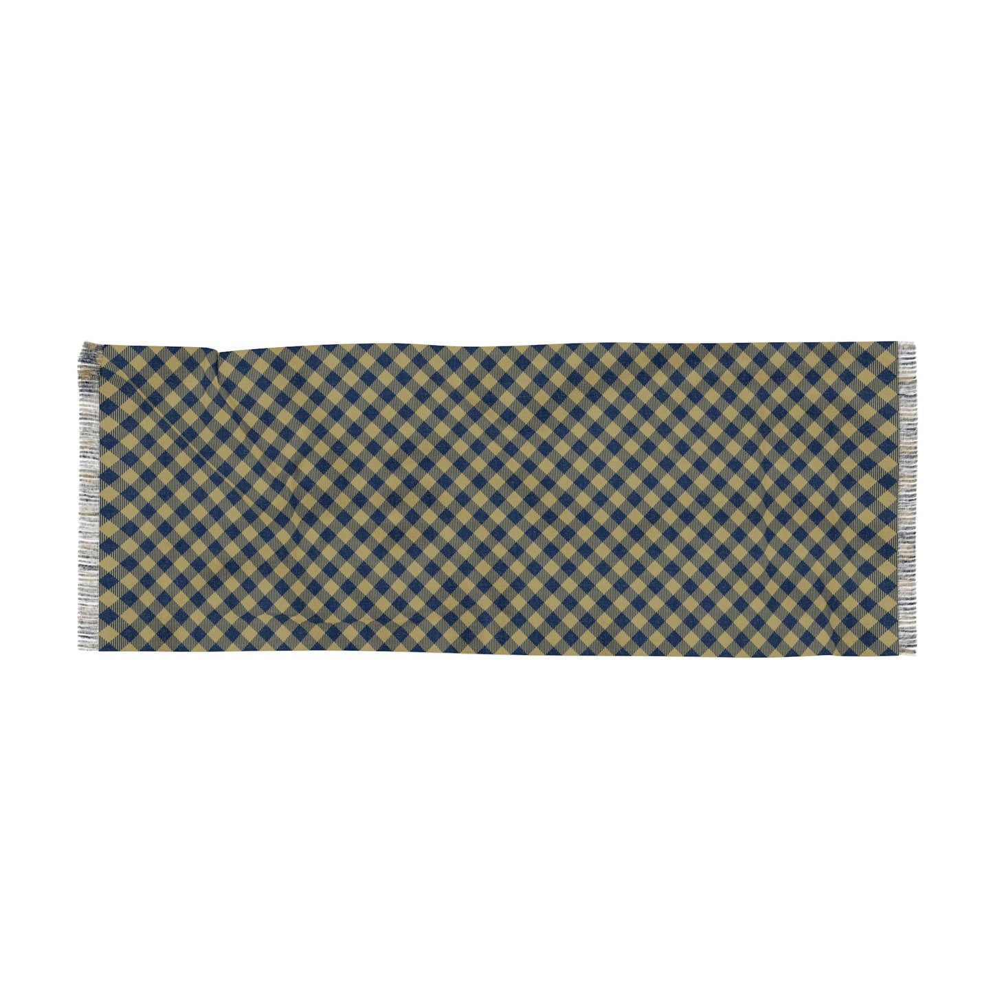 Scarf | Blue & Gold | Gingham