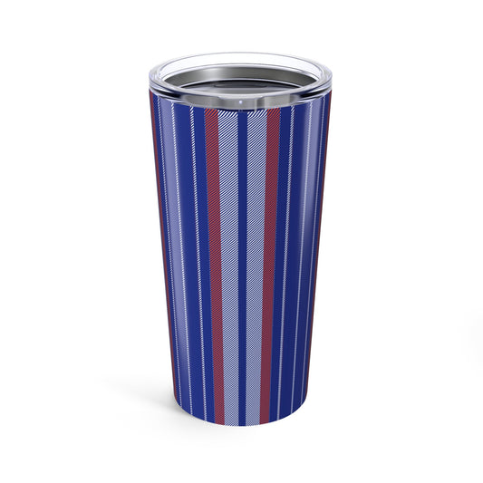 Tumbler | Bright Blue & Orange | Stripe