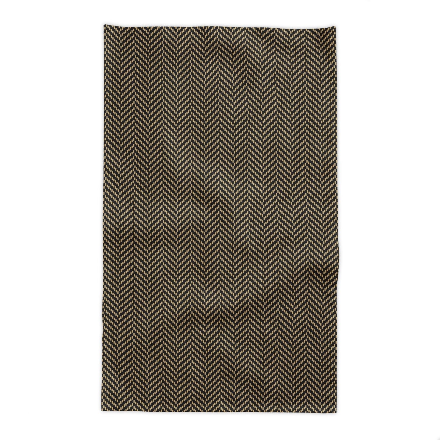 Tablecloth | Black & Gold | Herringbone