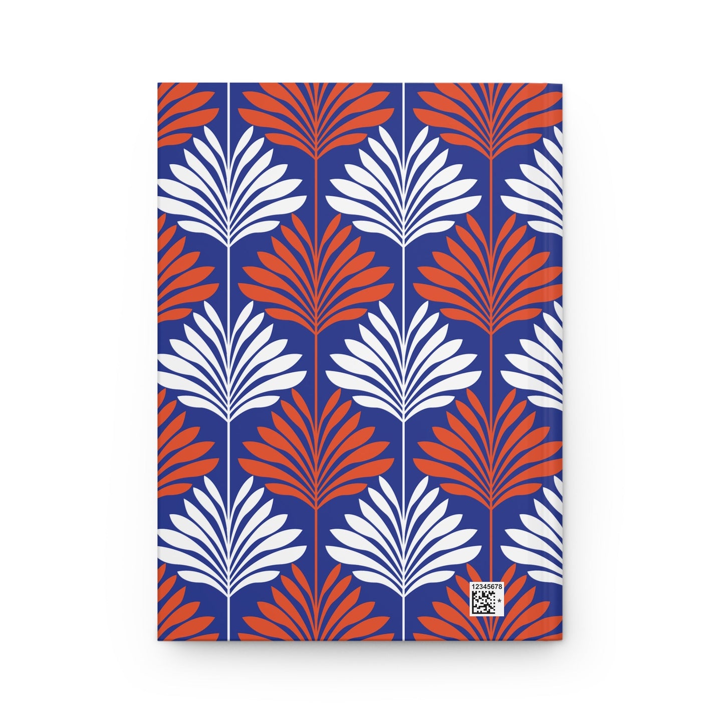 Hardcover Journal | Bright Blue & Orange | Deco