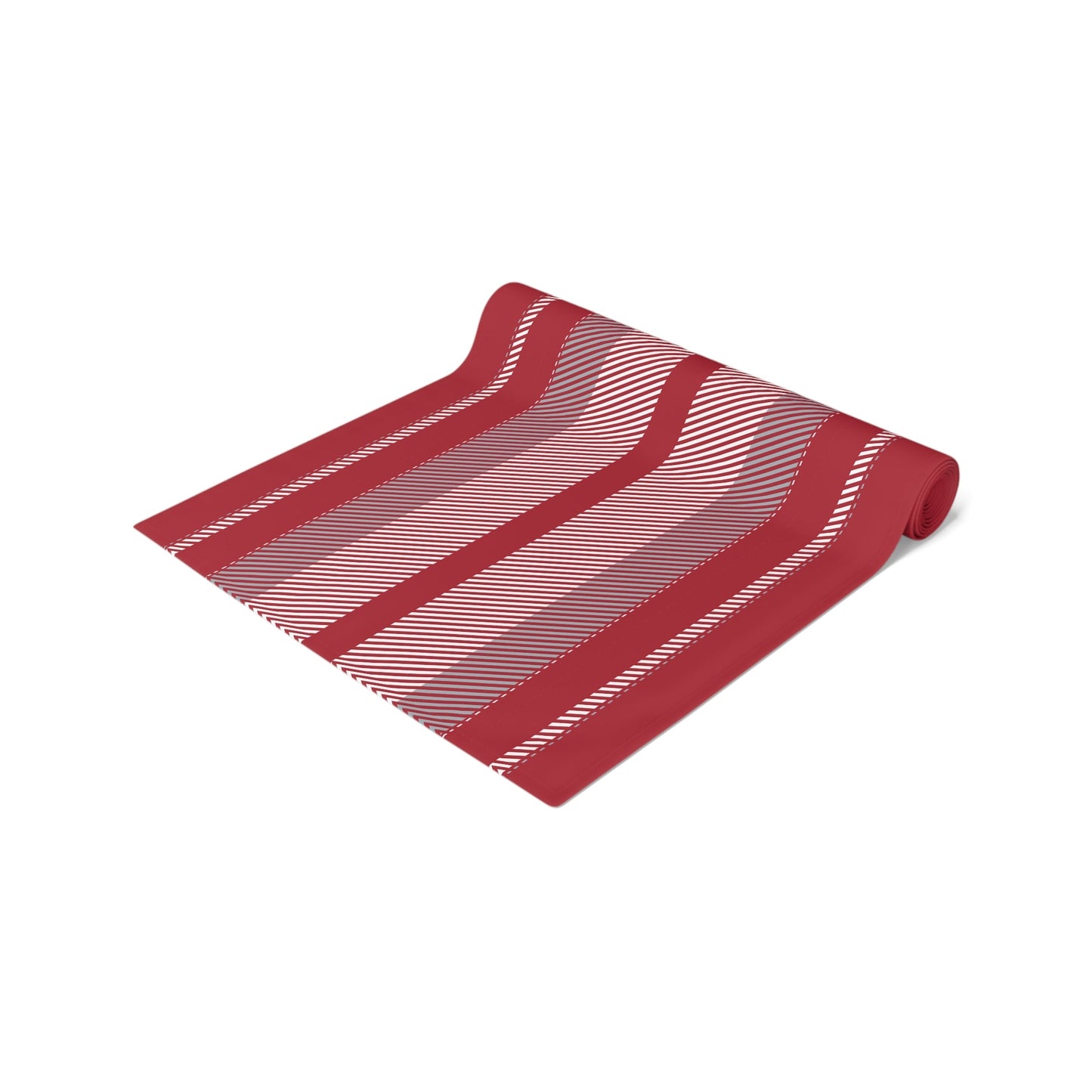 Table Runner | Red & Gray | Stripe