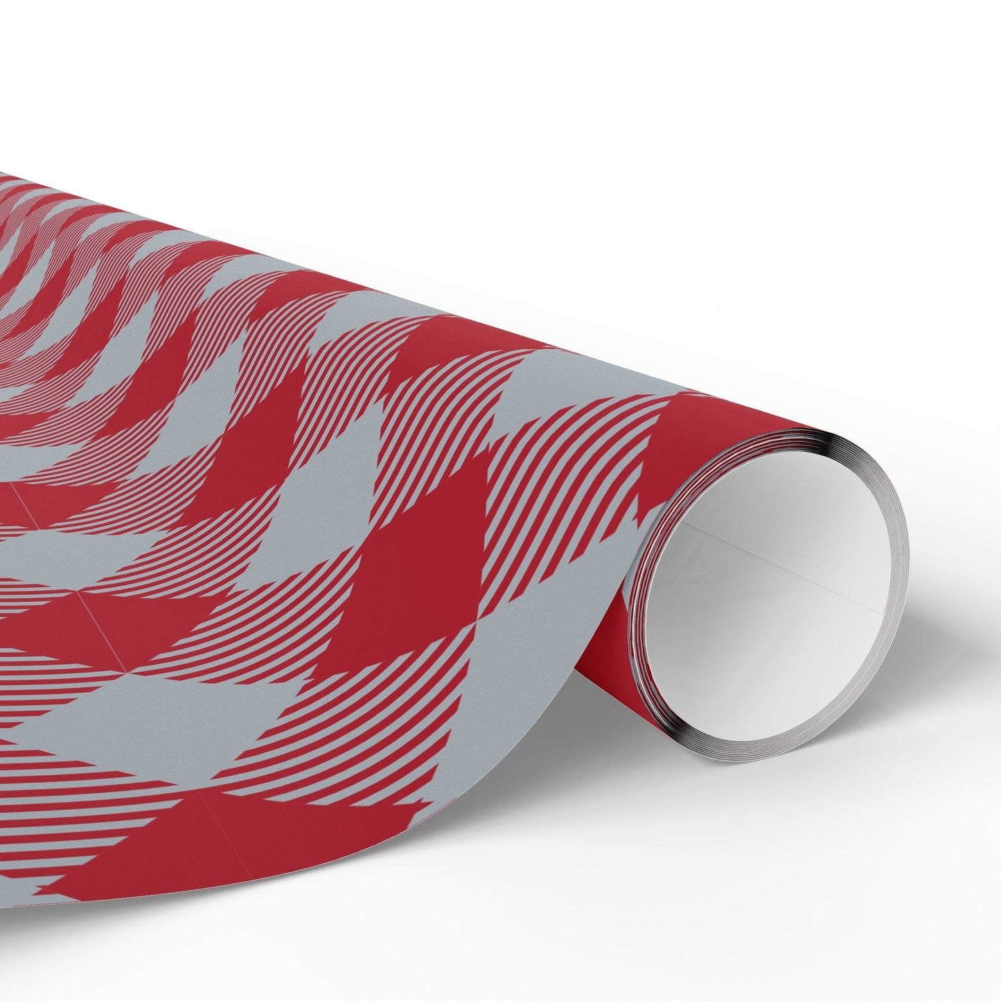 Gift Wrap | Red & Gray | Gingham