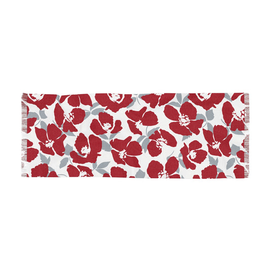 Scarf | Red & Gray | Poppy