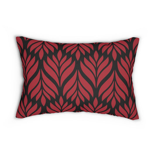 Pillow | Red & Black | Palm