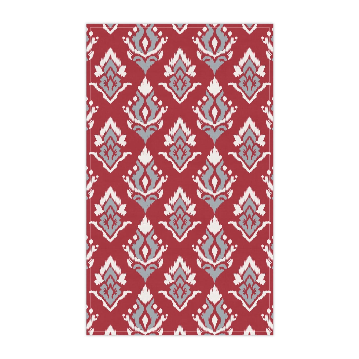 Tea Towels | Red & Gray | Ikat