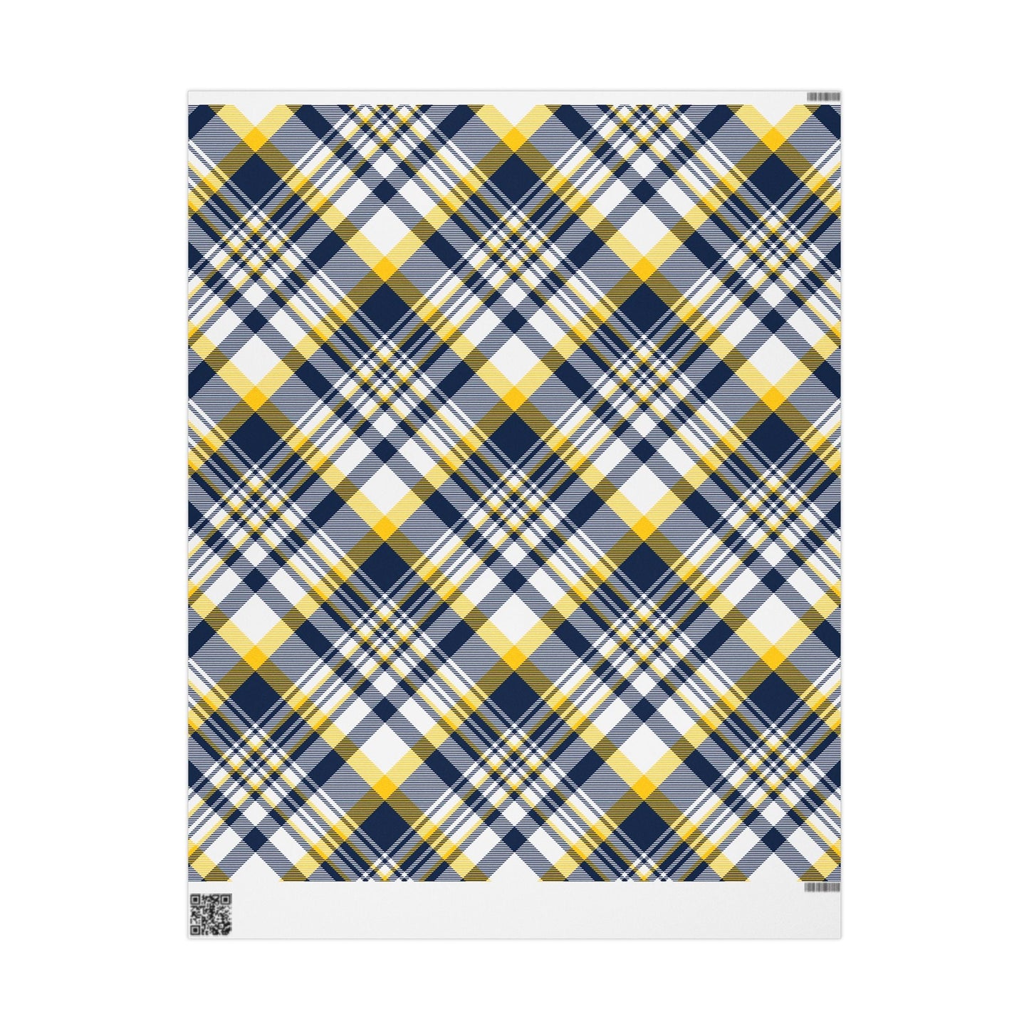 Gift Wrap | Yellow & Blue | Tartan