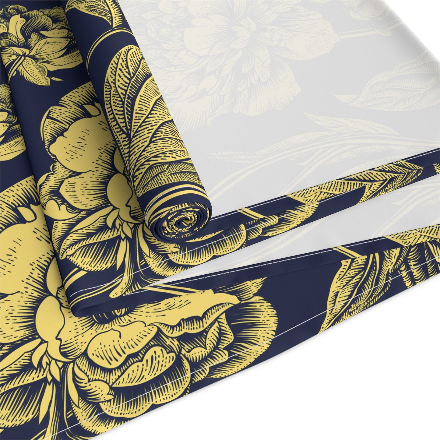 Table Runner | Yellow & Blue | Peony