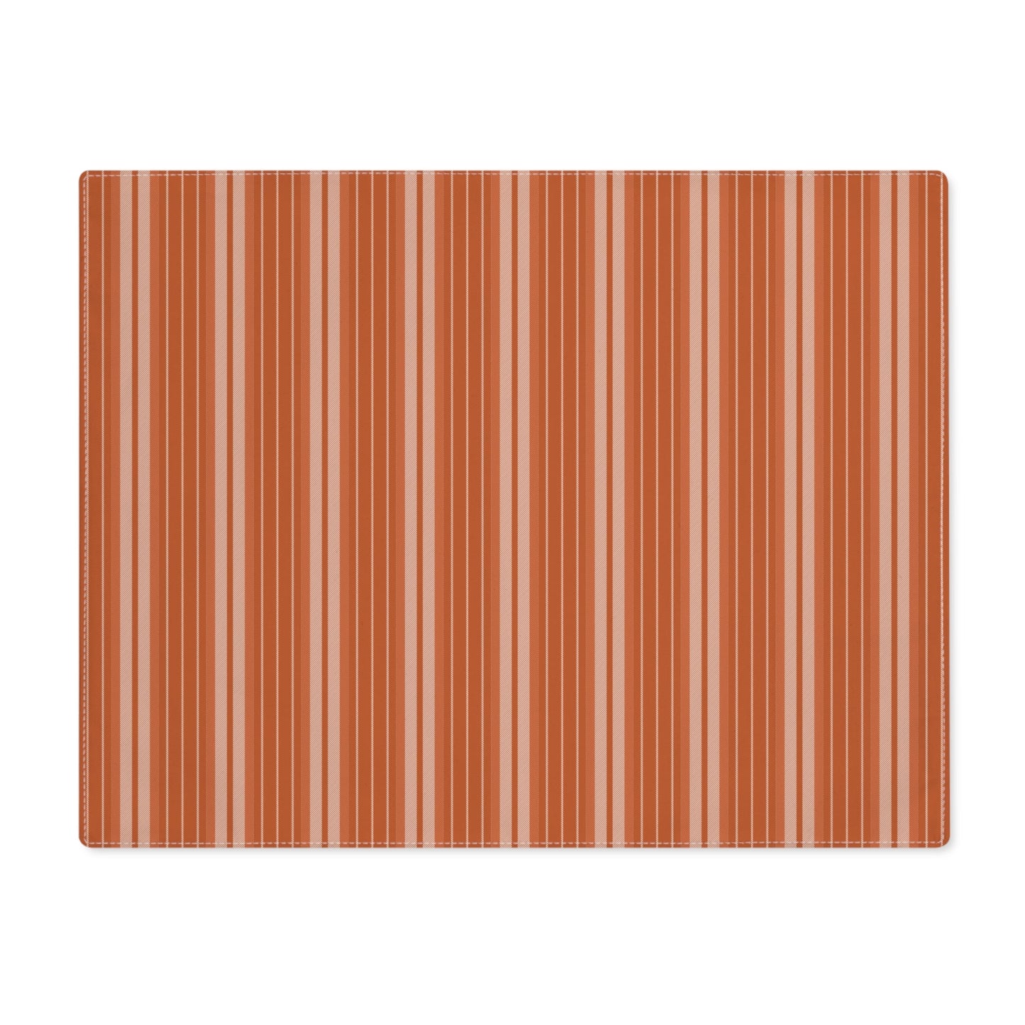 Placemat | Dark Orange & White | Stripe
