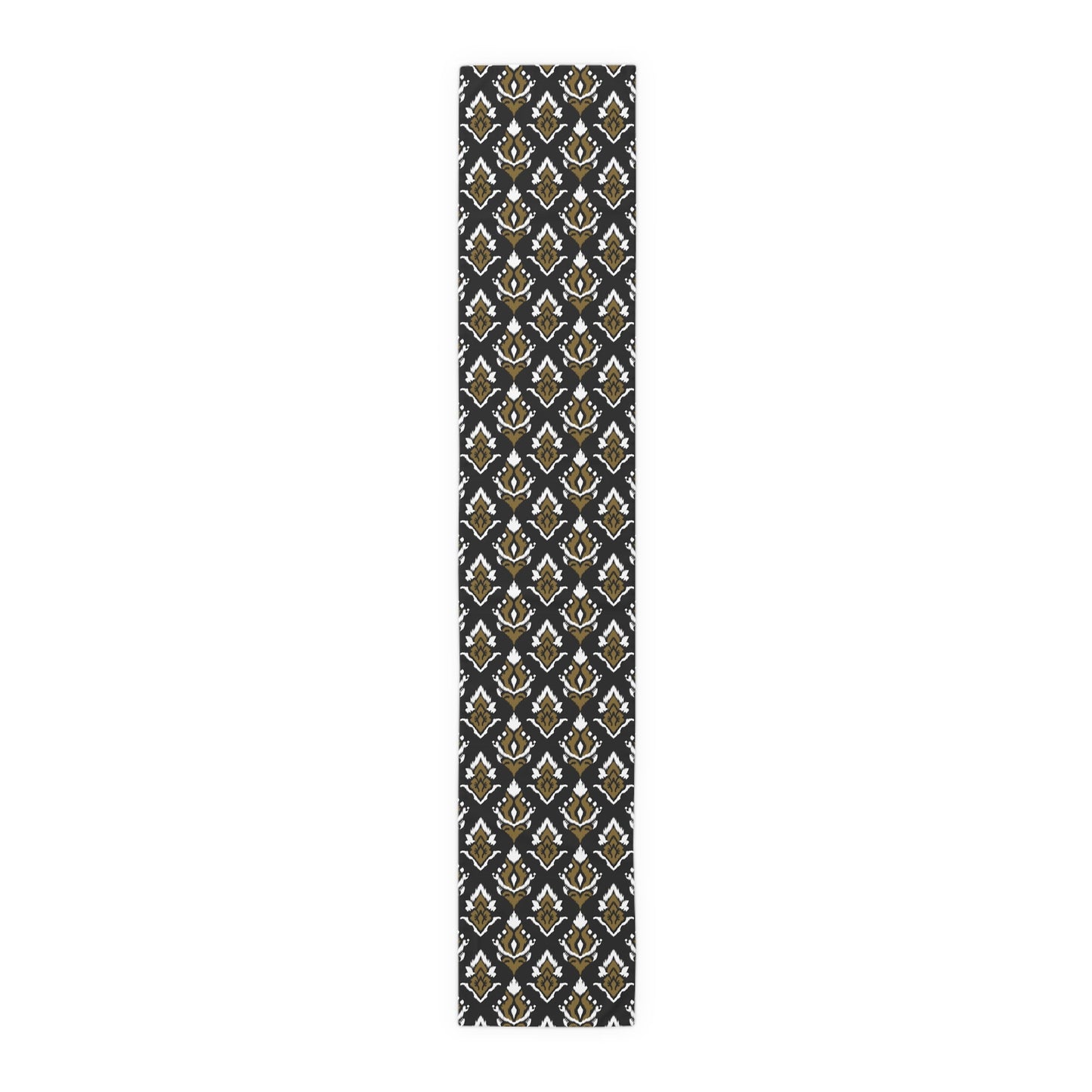 Table Runner | Black & Gold | Ikat