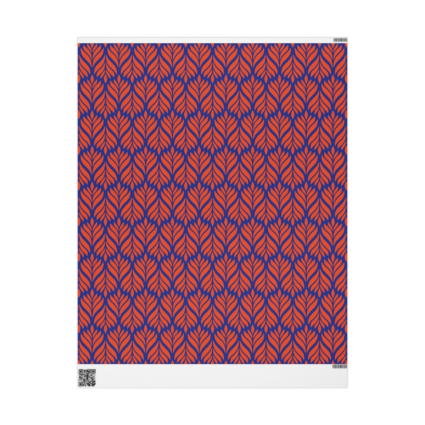 Gift Wrap | Bright Blue & Orange | Palm