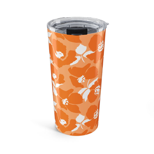 Tumbler | Orange & White | Poppy