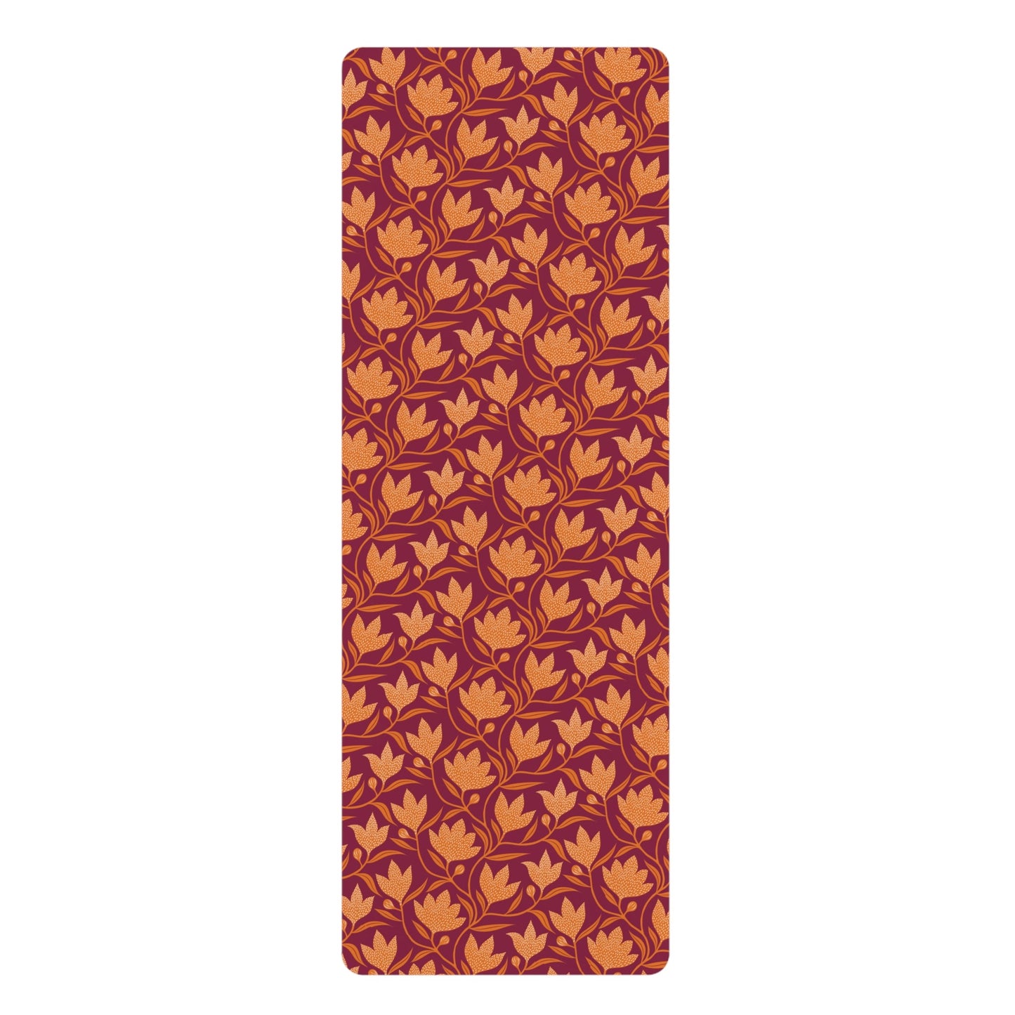 Yoga Mat | Maroon & Orange | Magnolia