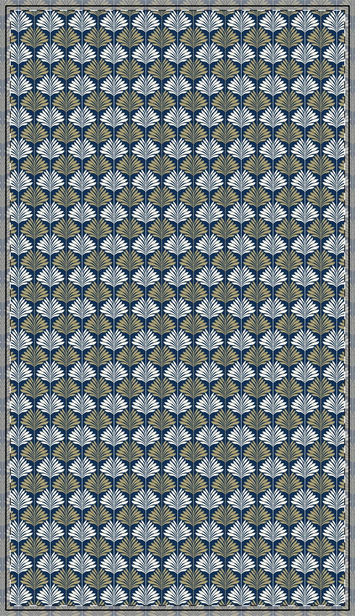 Tablecloth | Blue & Gold | Deco