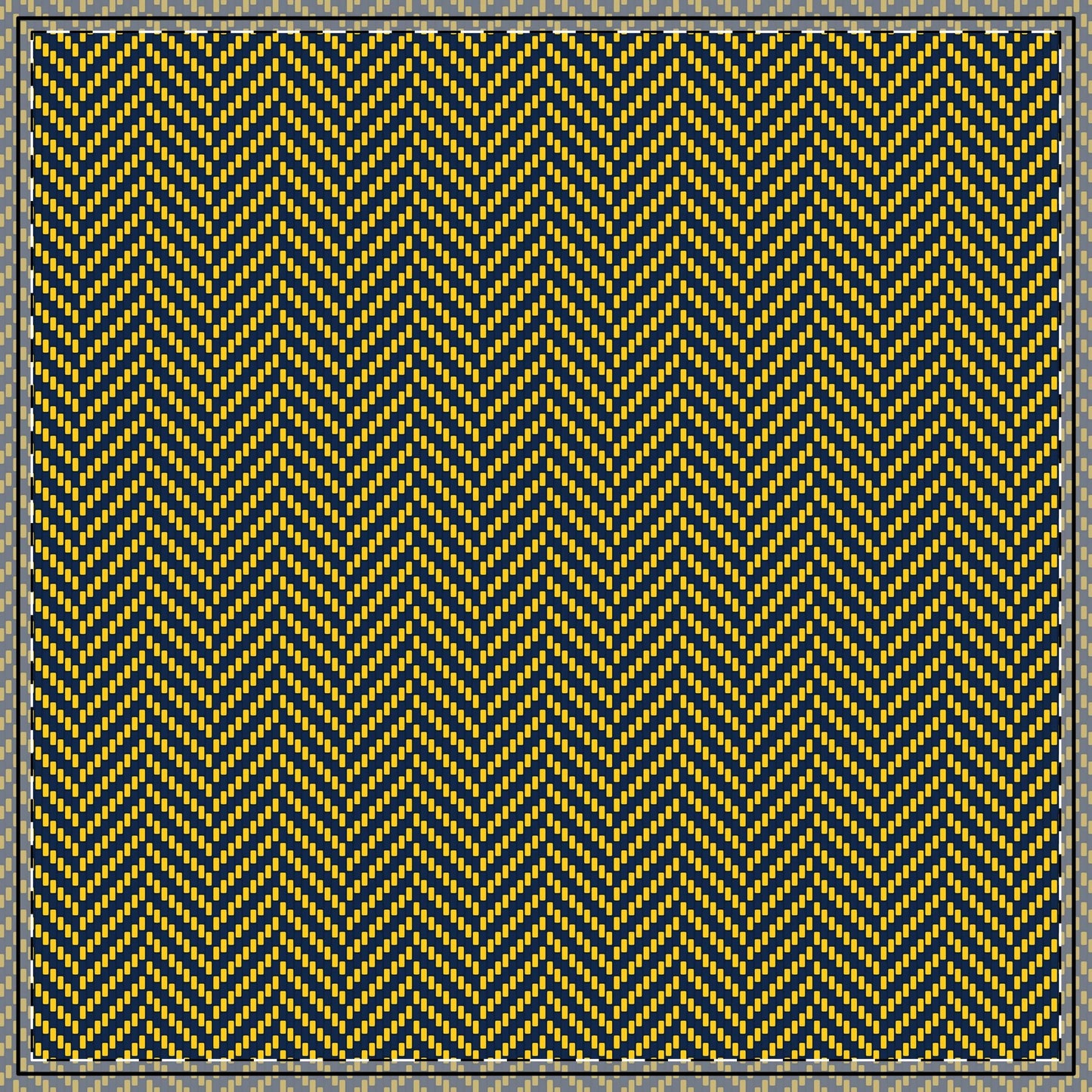 Tablecloth | Yellow & Blue | Herringbone