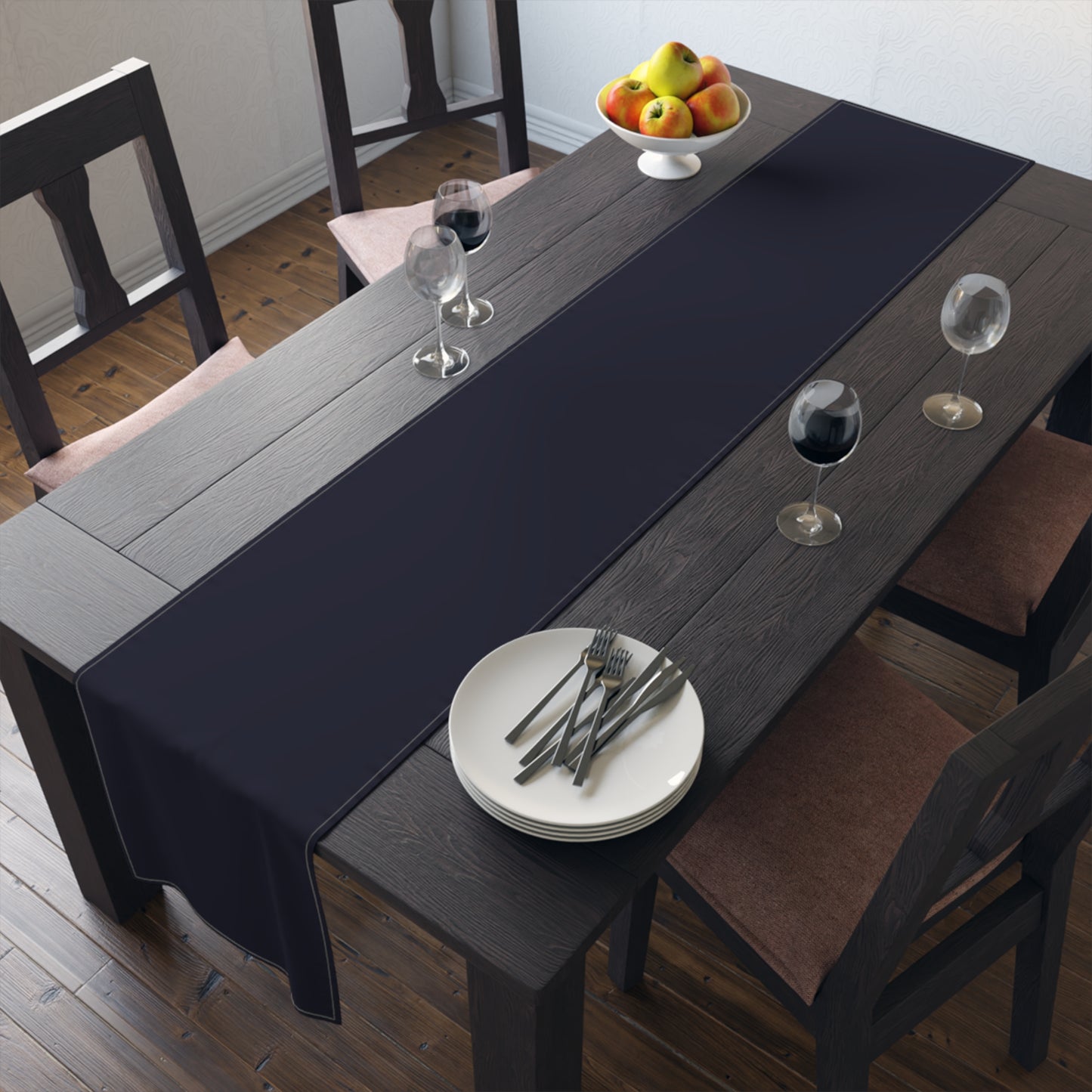 Table Runner | Storrs, Connecticut | Dark