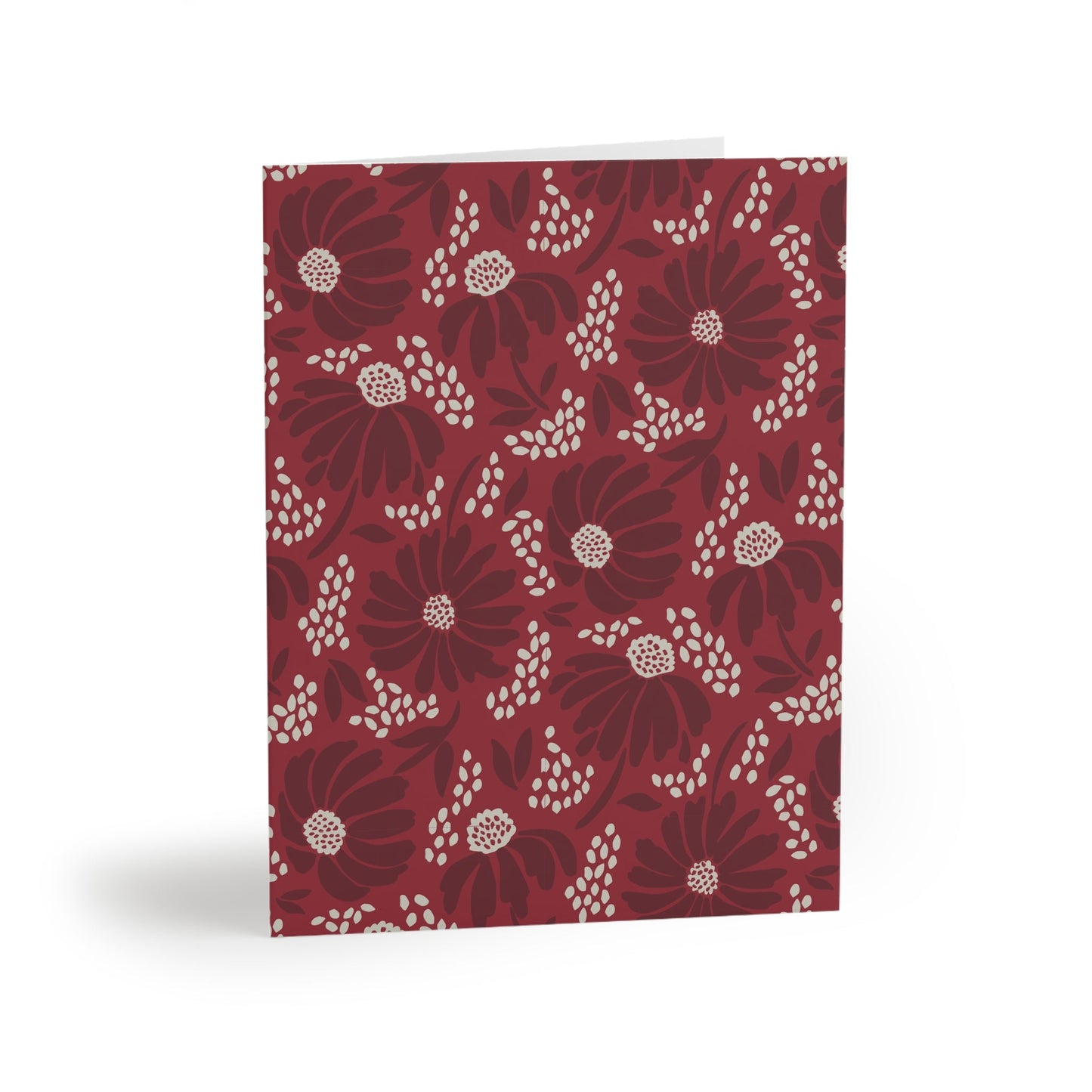 Notecards Set | Maroon & White | Bellis