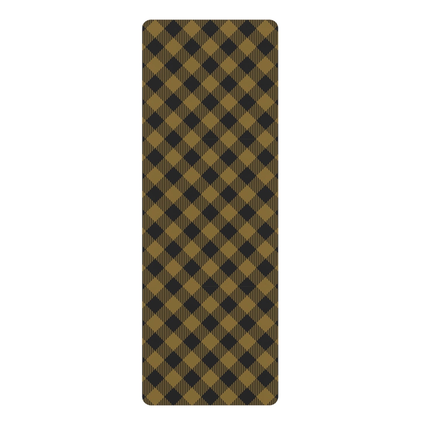 Yoga Mat | Black & Gold | Gingham