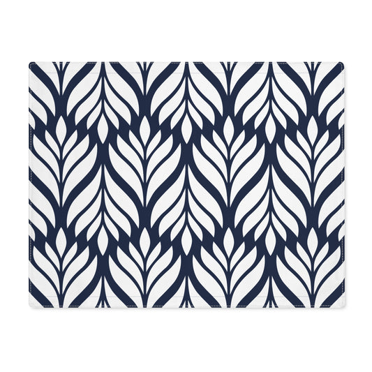 Placemat | Navy & White | Palm