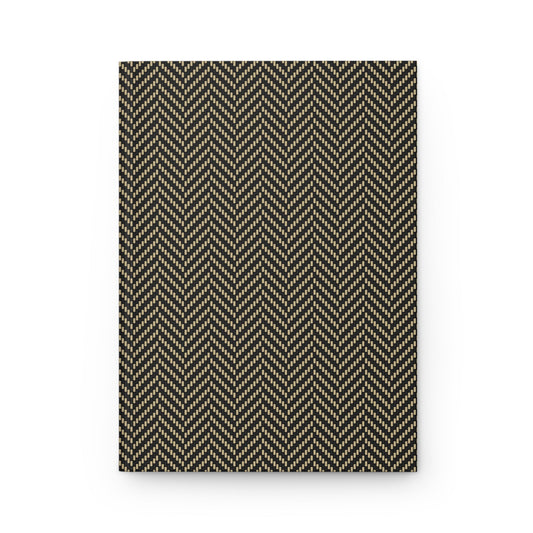 Journal | Black & Gold | Herringbone