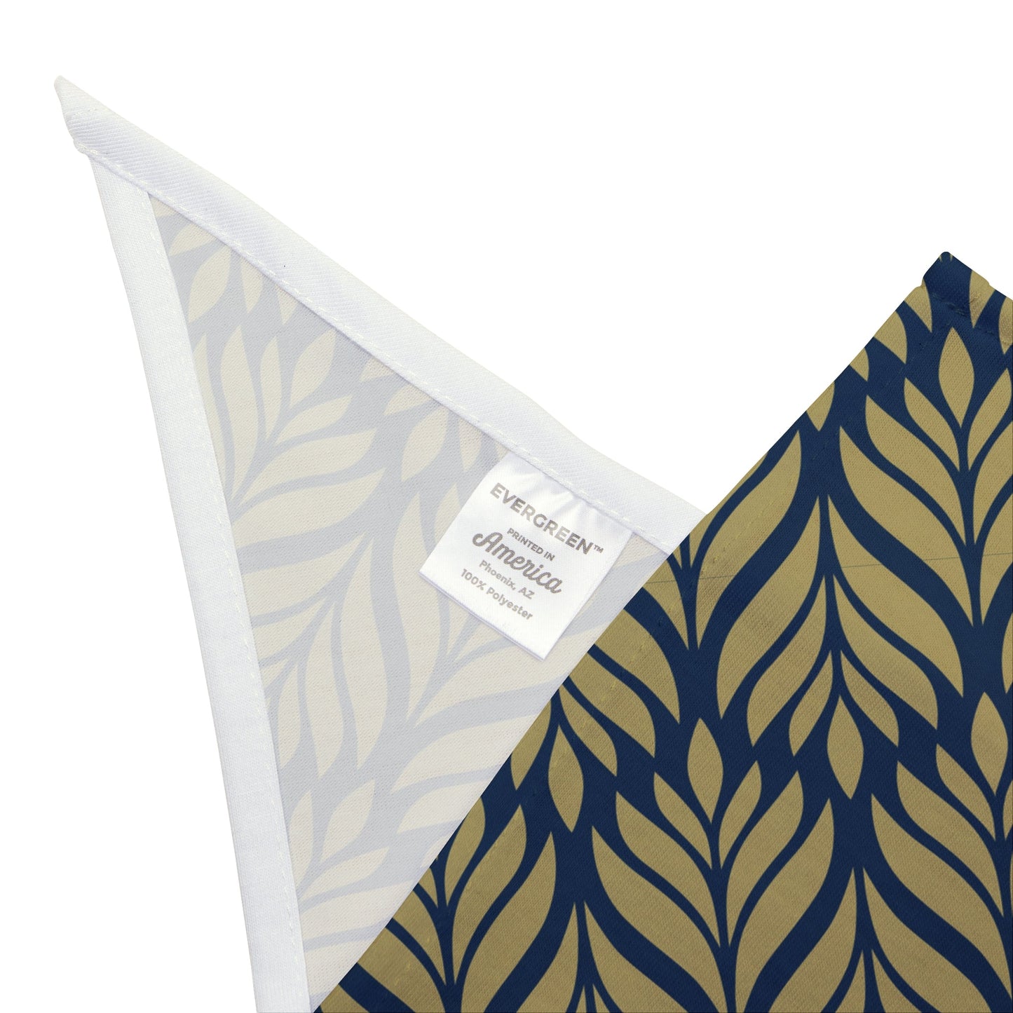 Pet Bandana | Blue & Gold | Palm