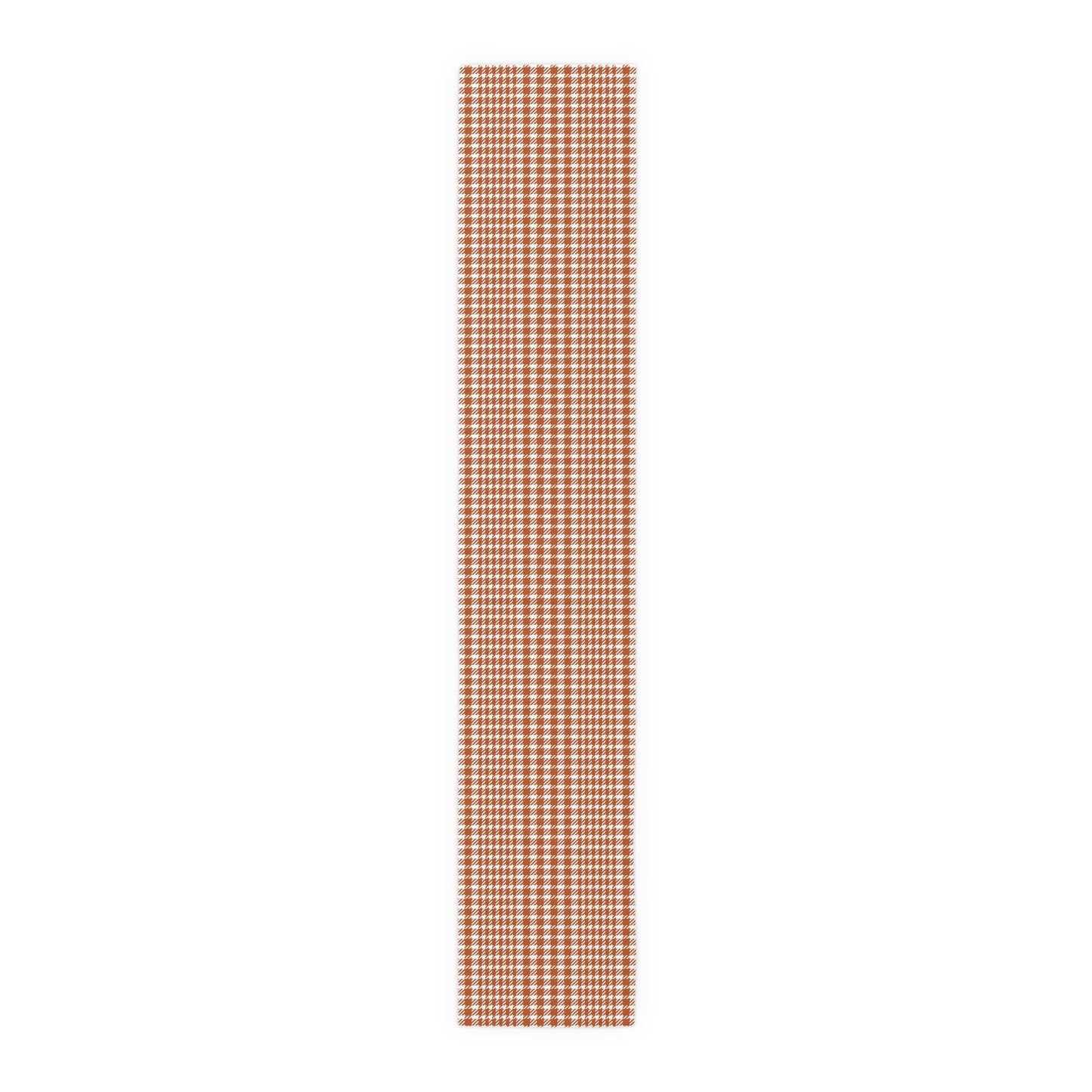 Table Runner | Dark Orange & White | Tweed